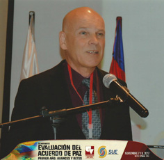 Key note at the one year's celebration of the Colombian peace accord. University del Valle in Cali/Colombia.