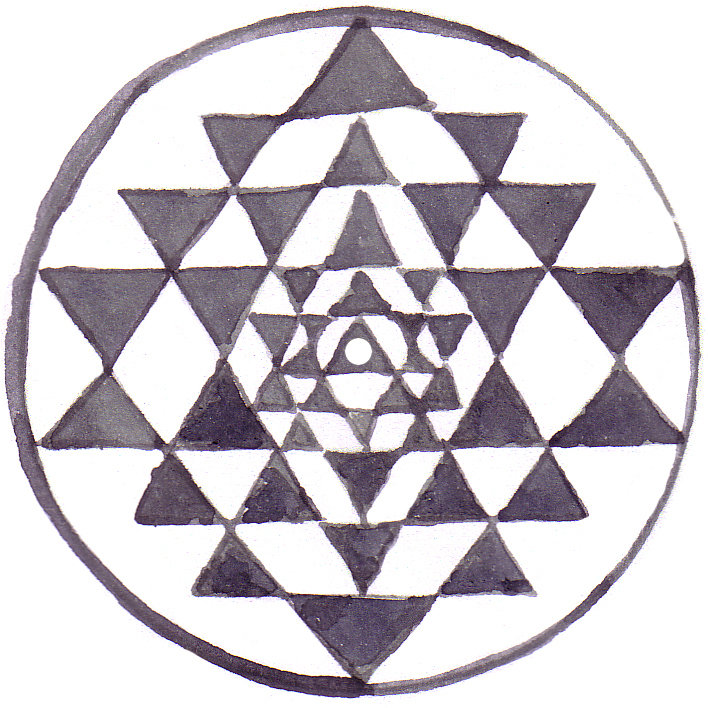 Sri Yantra; Symbol of Transrationality at the Innsbruck School; drawn by Saskia Sievert